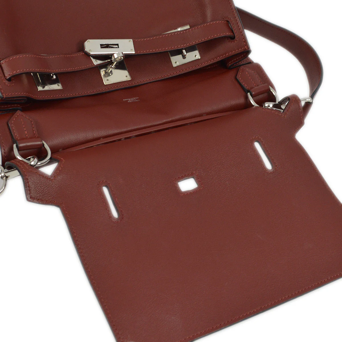 Hermes 2010 Bordeaux Swift Jypsiere 28 Shoulder Bag - Image 9