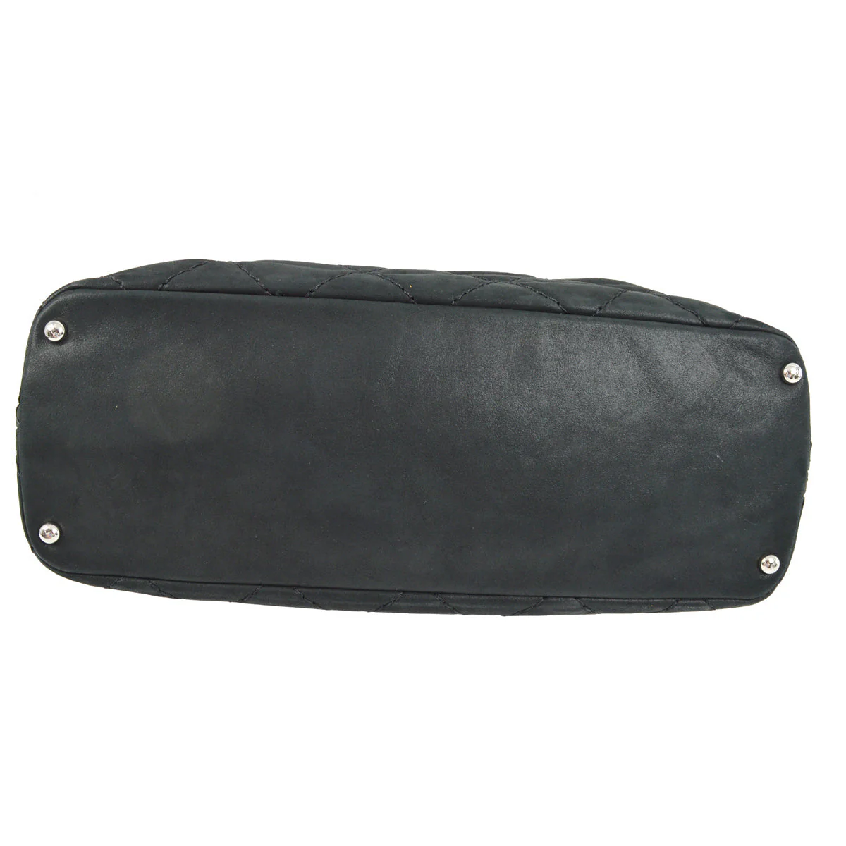 Chanel 2012-2013 Black Glitter Fabric Wild Stitch 2way Tote Handbag - Image 3