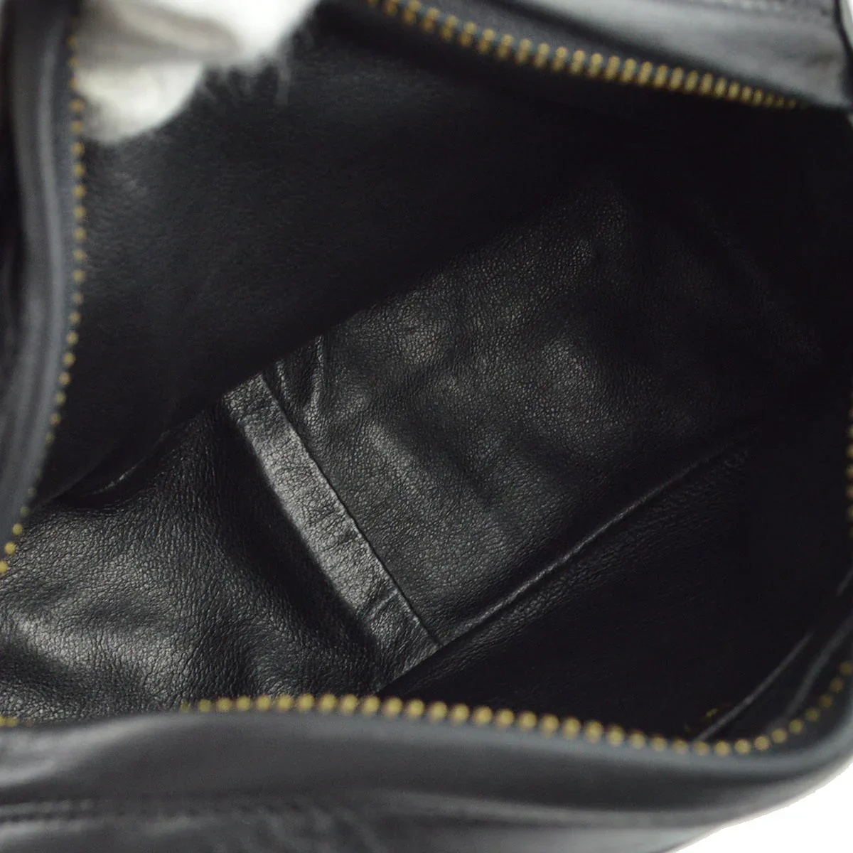Chanel 1989-1991 Black Lambskin Camera Bag Mini - Image 8