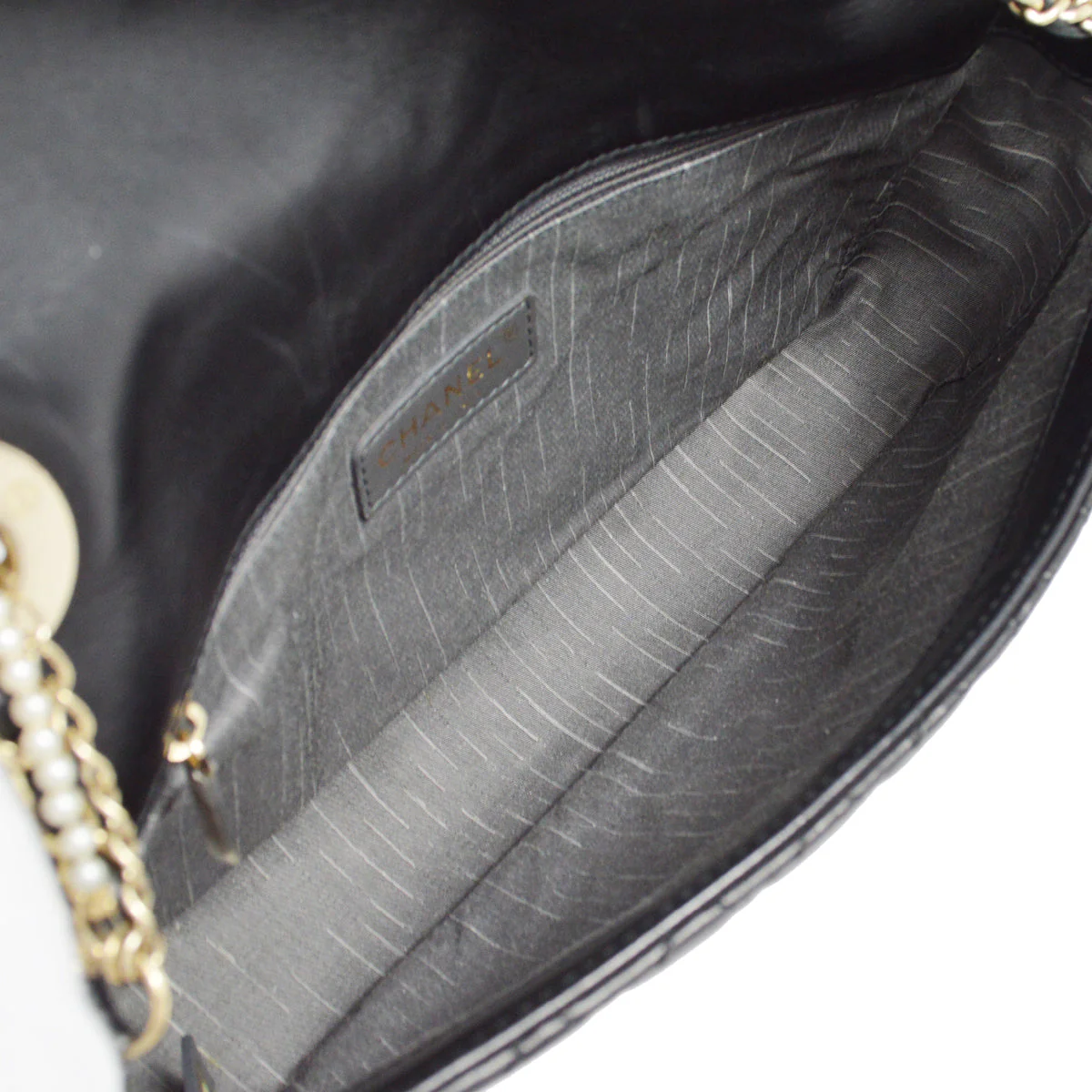 Chanel 2010-2011 Black Lambskin Westminster Chain Handbag - Image 5