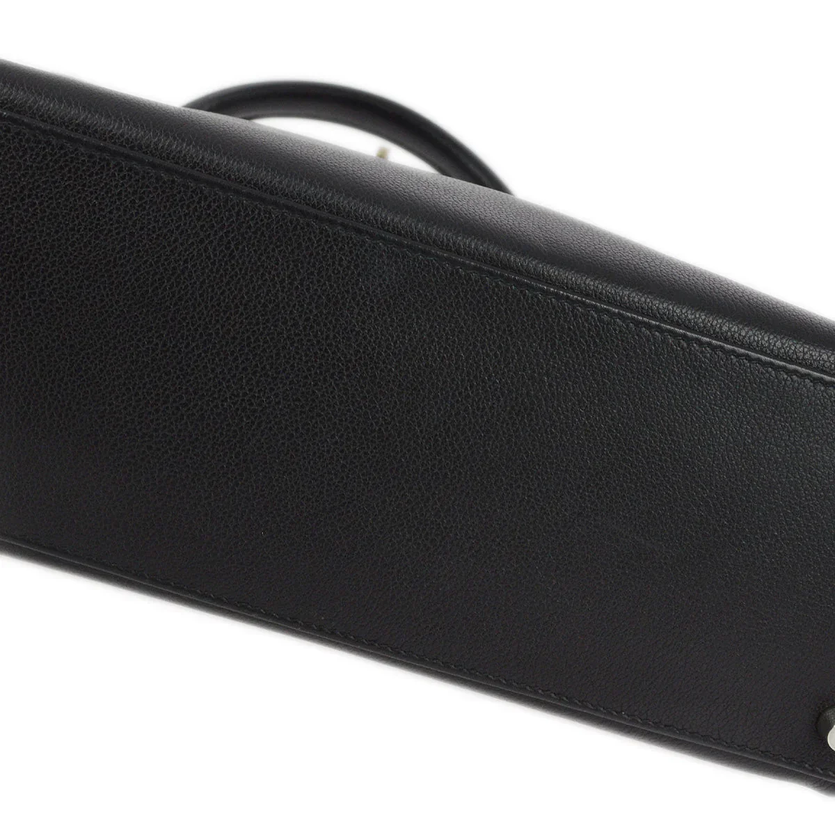 Hermes 2006 Black Evergrain Kelly 32 Retourne - Image 4