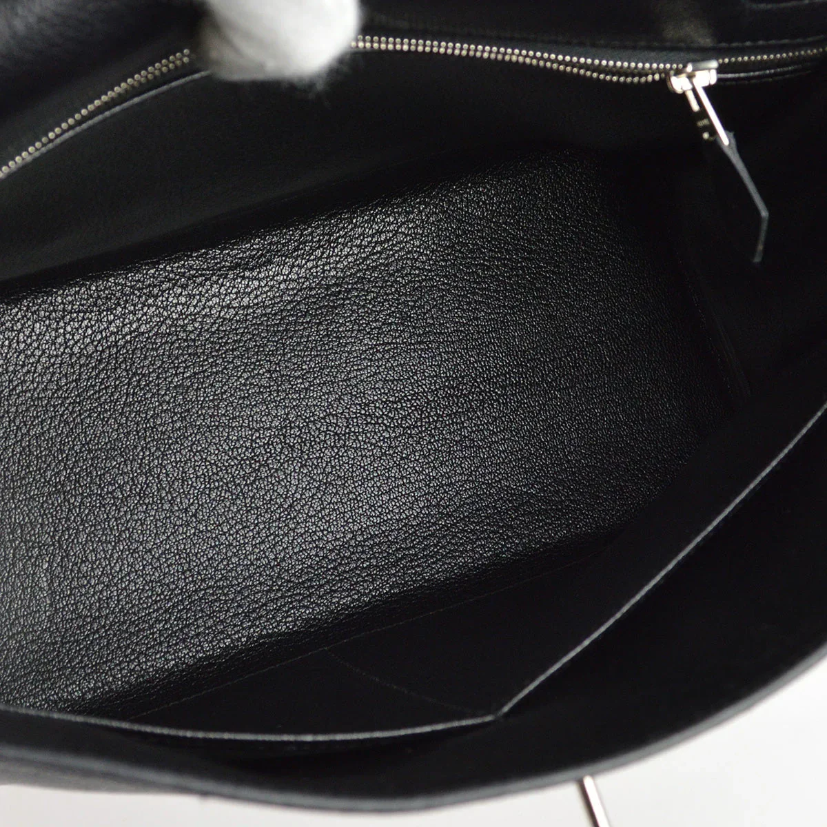 Hermes 2006 Black Evergrain Kelly 32 Retourne - Image 9