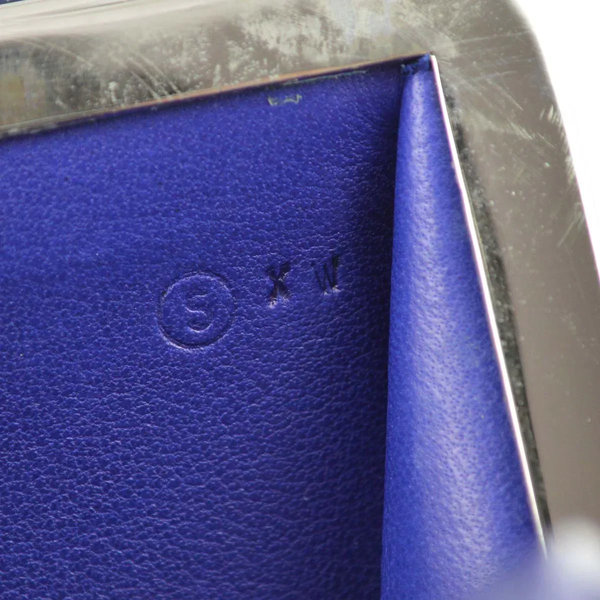 Hermes * 1989 Blue Box Calf Sac A Malice Shoulder Bag - Image 10