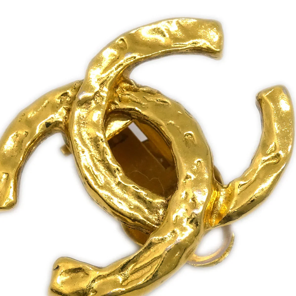 Chanel Gold CC Earrings Clip-On - Image 2