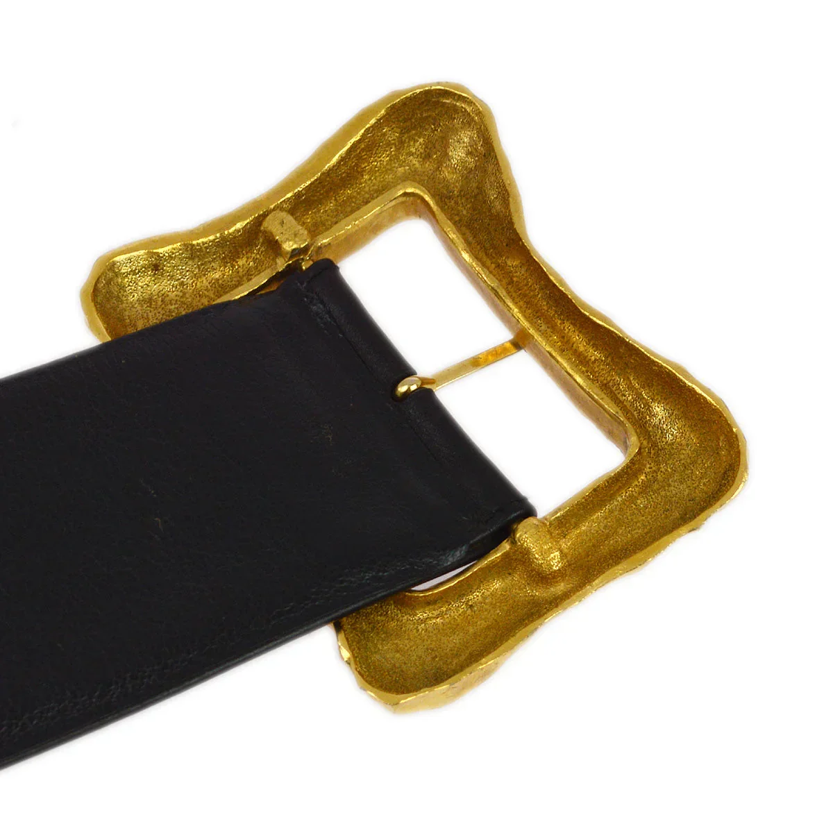 Chanel Buckle Belt Black 93P #70/28 Small Good - Image 4