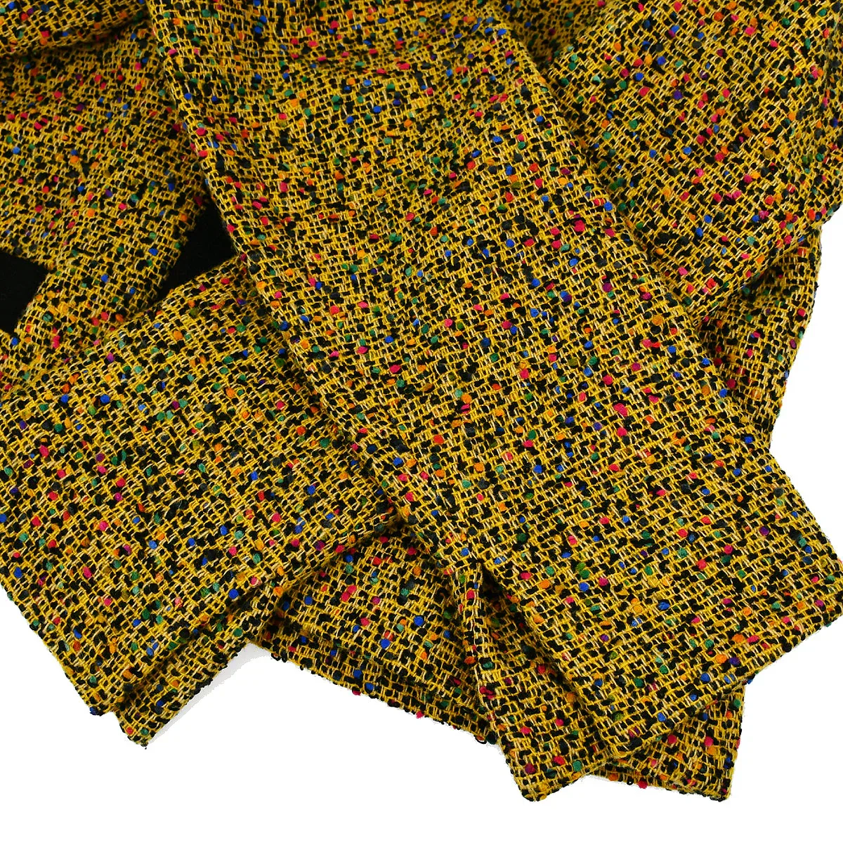 Christian Dior Setup Suit Zip Up Jacket Skirt Yellow #11 - Image 4