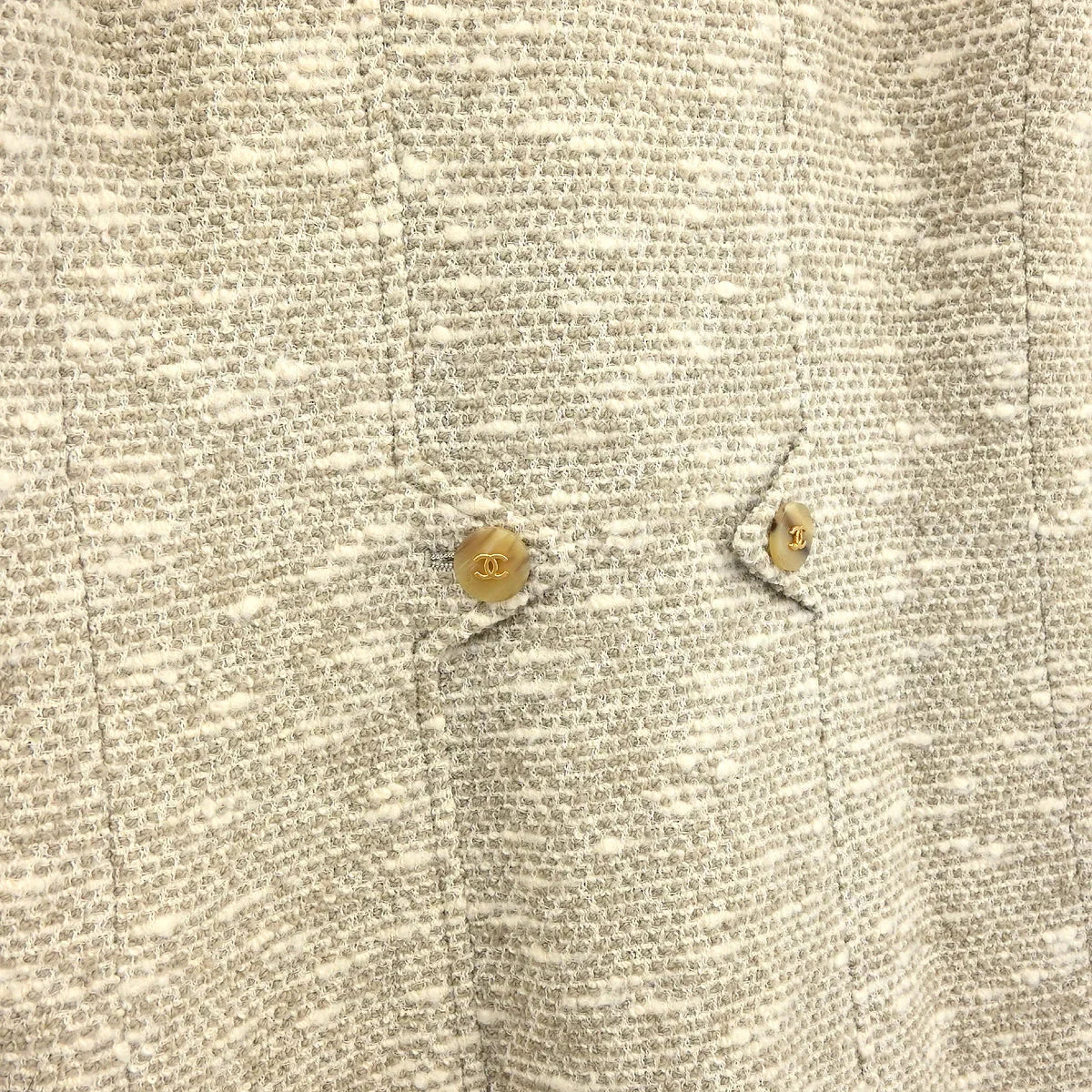 Chanel Double Breasted Jacket Brown - Image 3