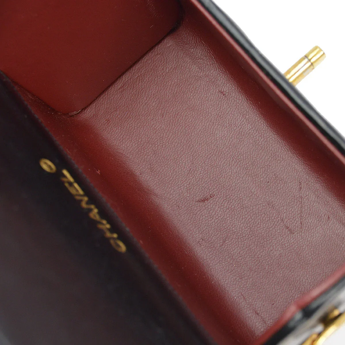 Chanel * 1986-1988 Black Lambskin Handbag - Image 9