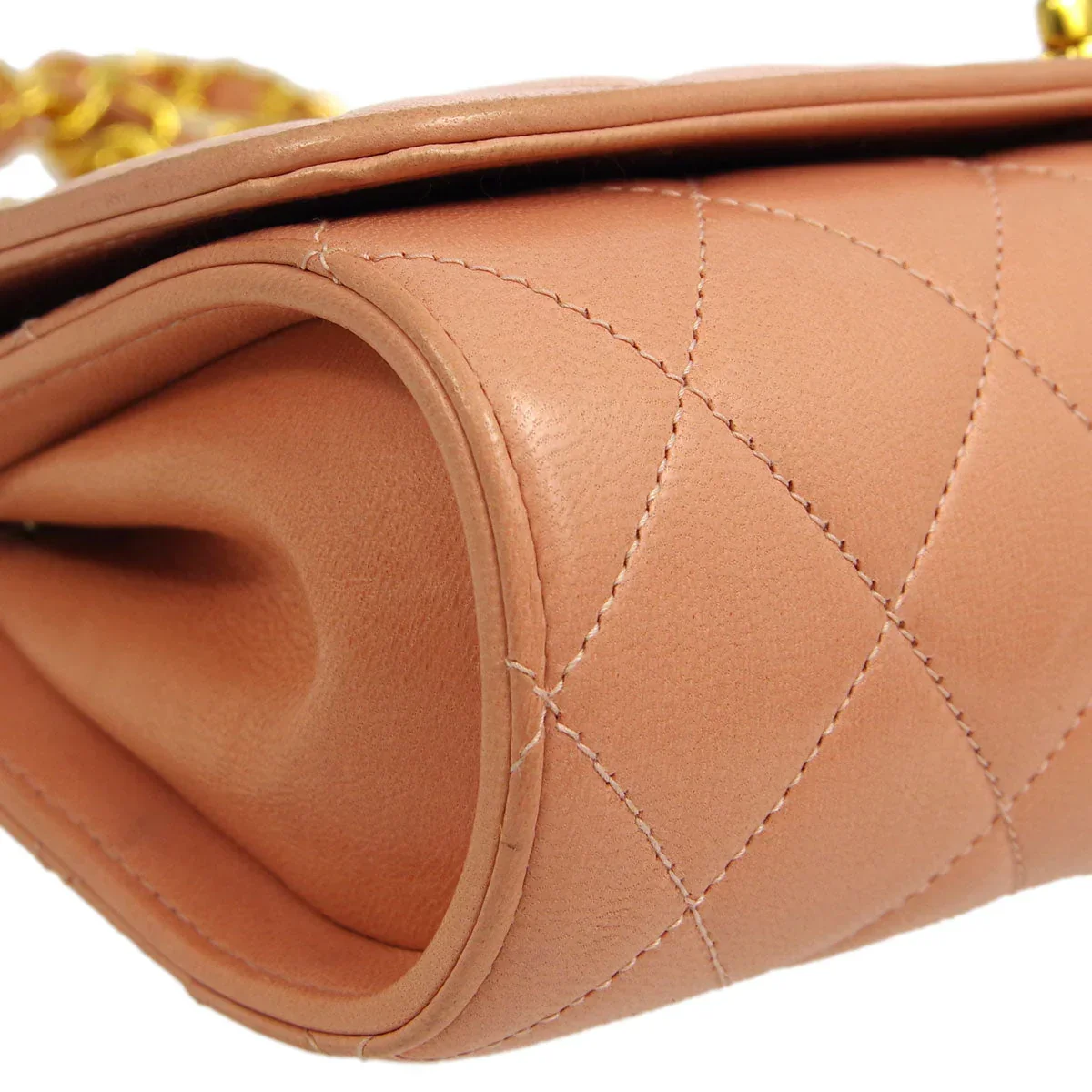 Chanel * 1994-1996 Pink Lambskin Classic Single Flap Shoulder Bag - Image 3