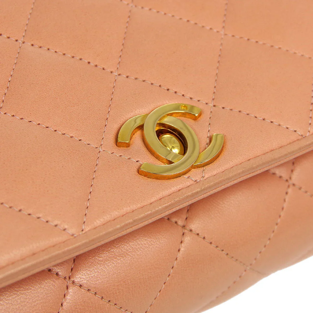 Chanel * 1994-1996 Pink Lambskin Classic Single Flap Shoulder Bag - Image 5