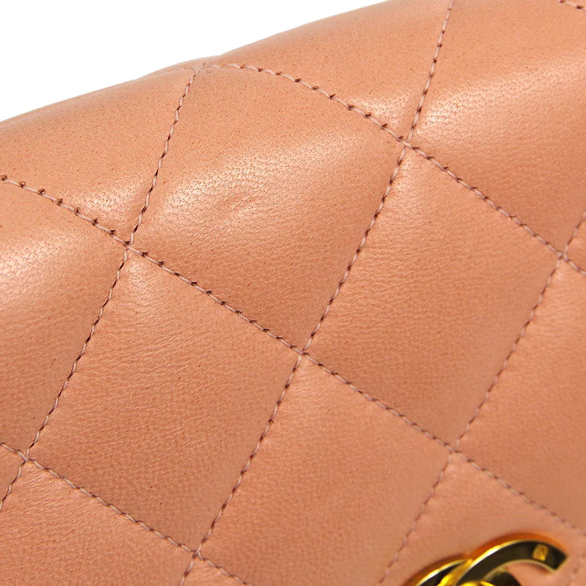 Chanel * 1994-1996 Pink Lambskin Classic Single Flap Shoulder Bag - Image 9