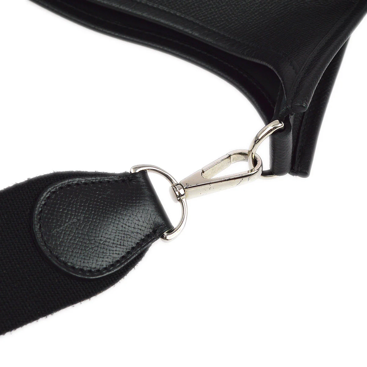 Hermes 2011 Black Epsom Evelyne 3 GM Shoulder Bag - Image 4