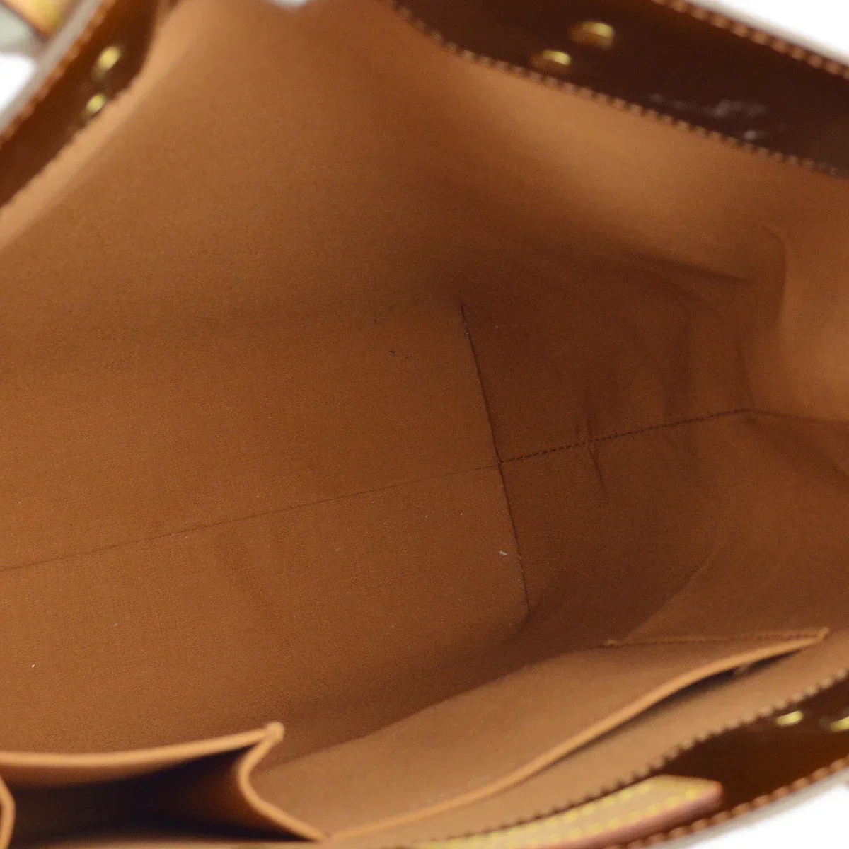 Louis Vuitton 2002 Bronze Vernis Reade MM Tote Handbag M91143 - Image 8