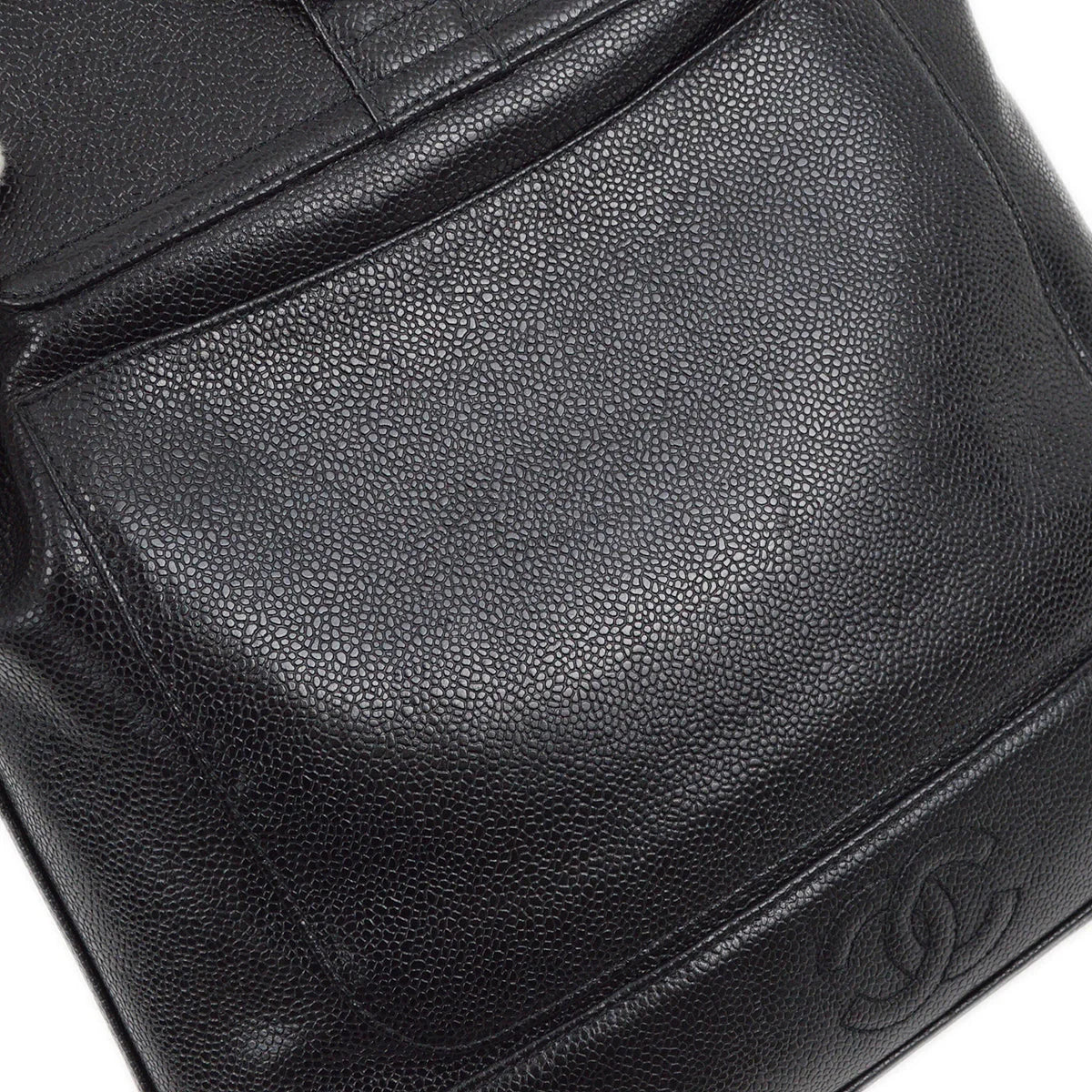 Chanel 1996-1997 Black Caviar Triple CC Backpack - Image 6