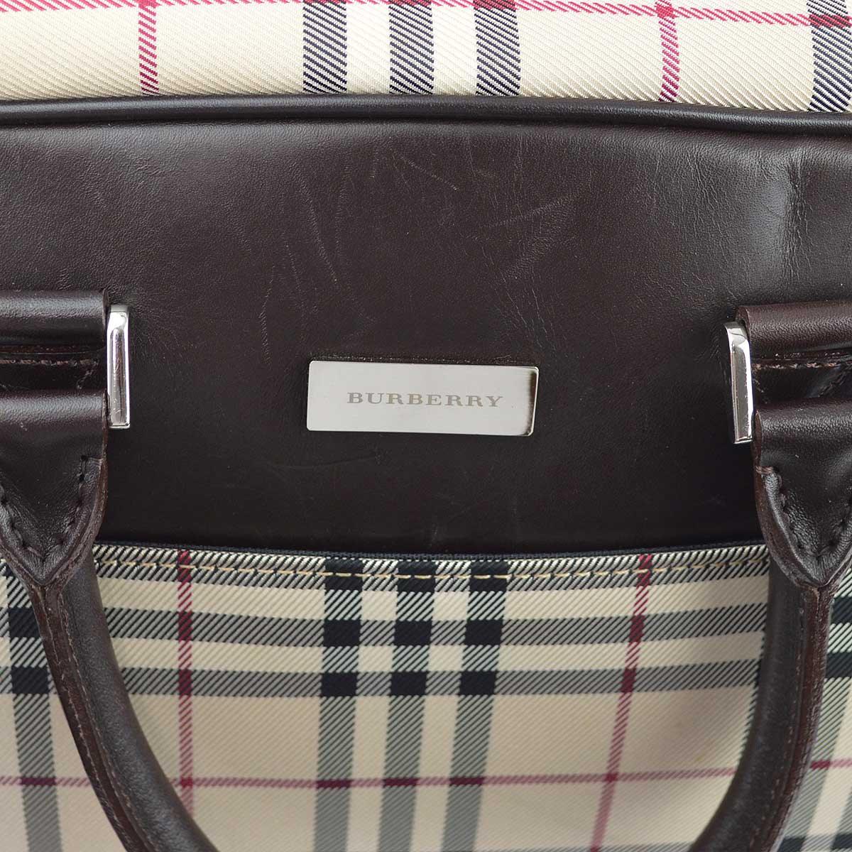 Burberry Beige Burberry Check 2way Duffle Shoulder Handbag - Image 6
