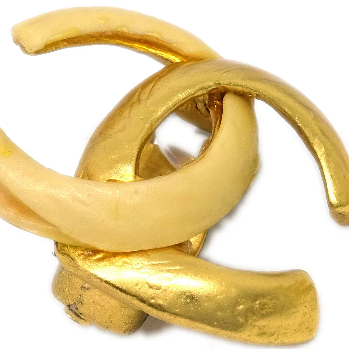 Chanel CC Earrings Clip-On Gold 00T - Image 2