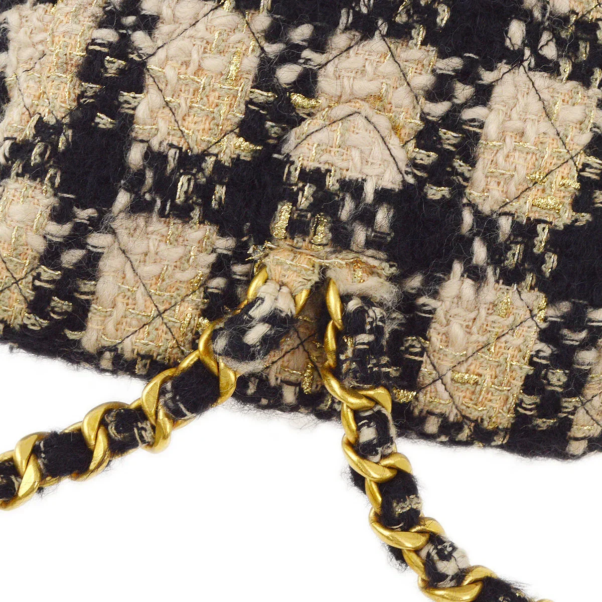 Chanel 1991-1994 Beige Tweed Duma Backpack Large - Image 4