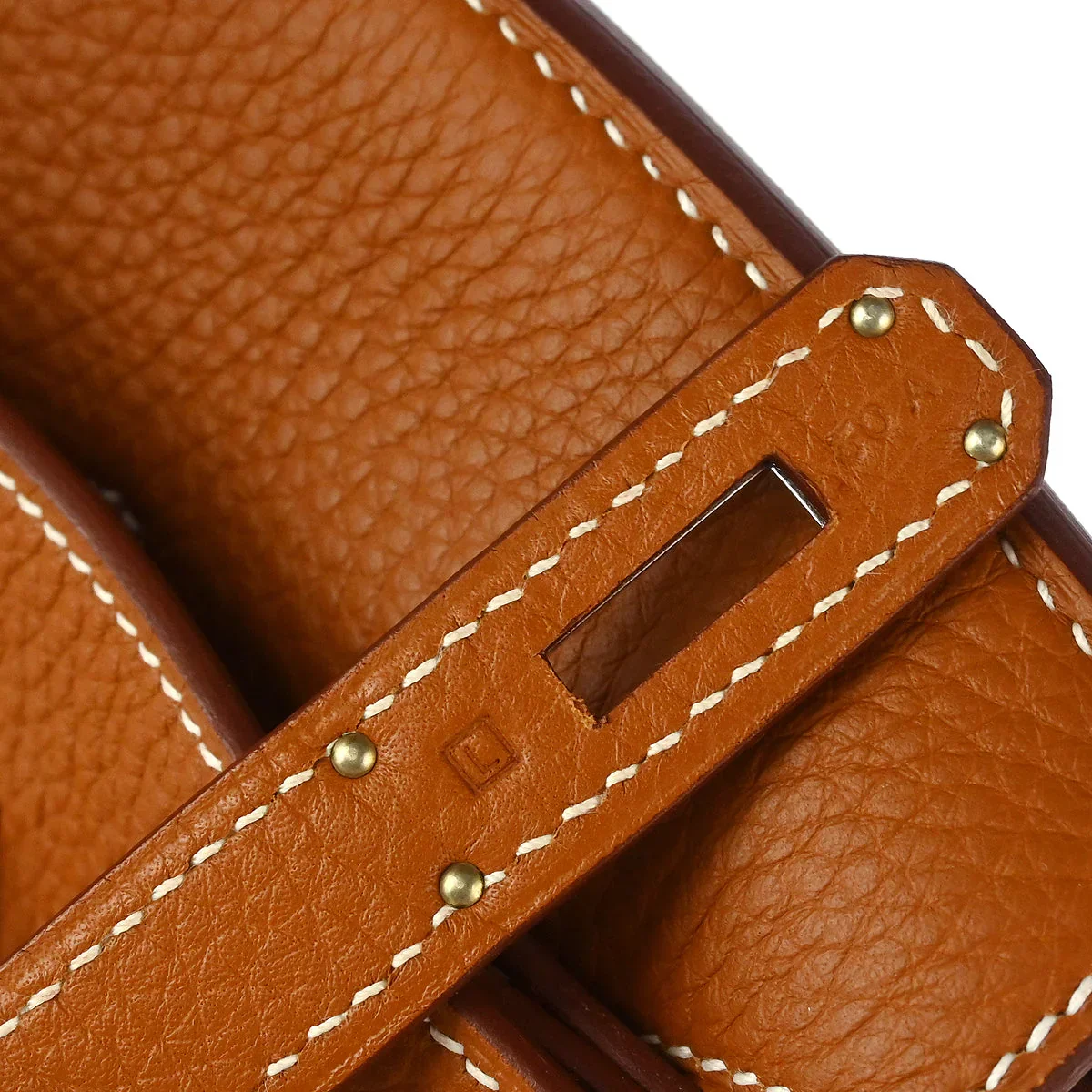 Hermes 2008 Gold Taurillon Clemence Birkin 40 Handbag - Image 13