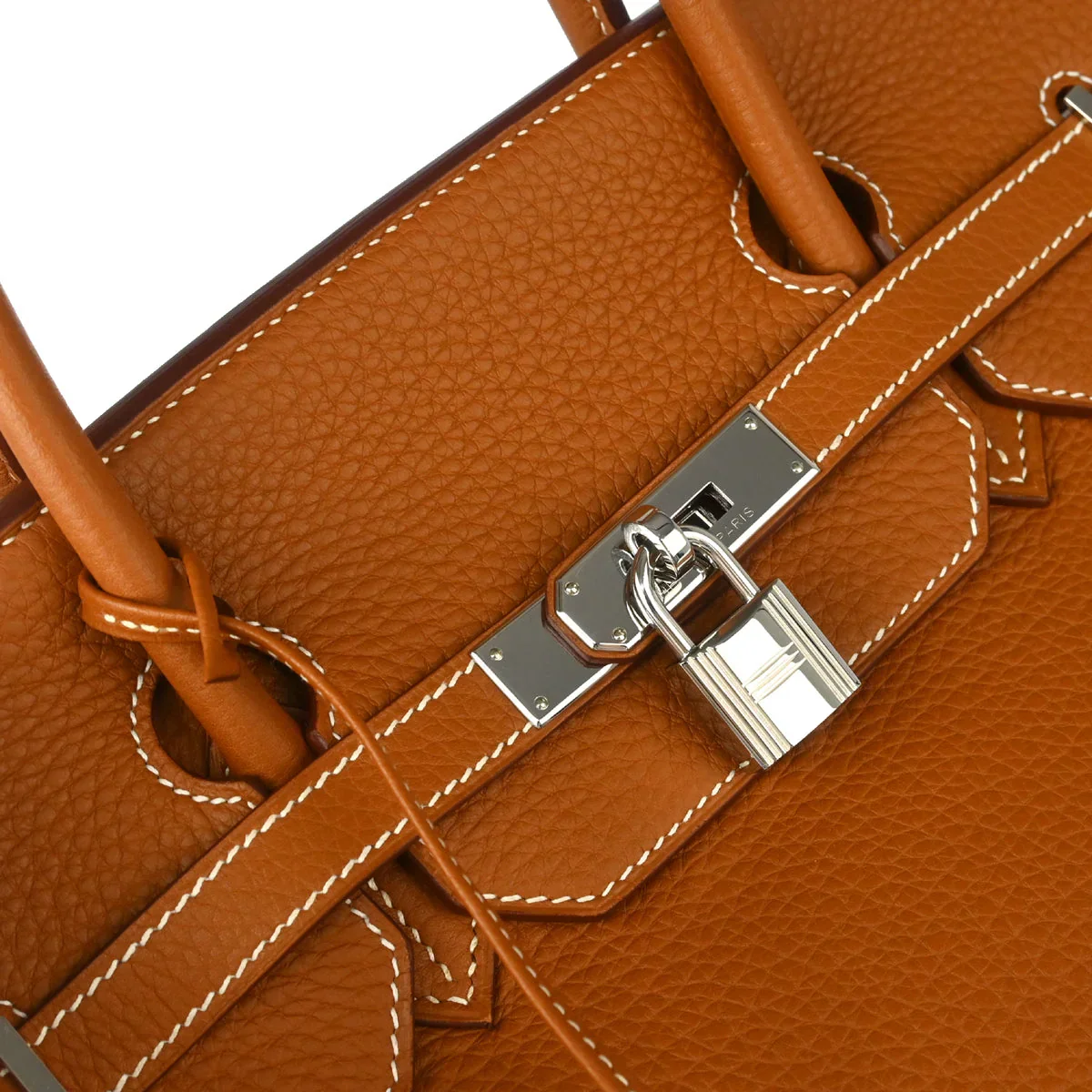 Hermes 2008 Gold Taurillon Clemence Birkin 40 Handbag - Image 5