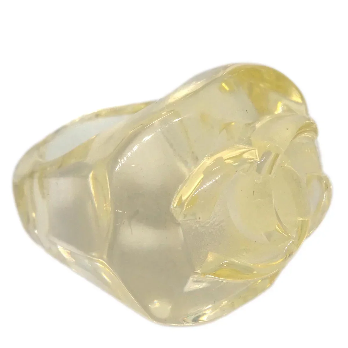 Chanel Ring Clear Acrylic #53 #13 02P - Image 3