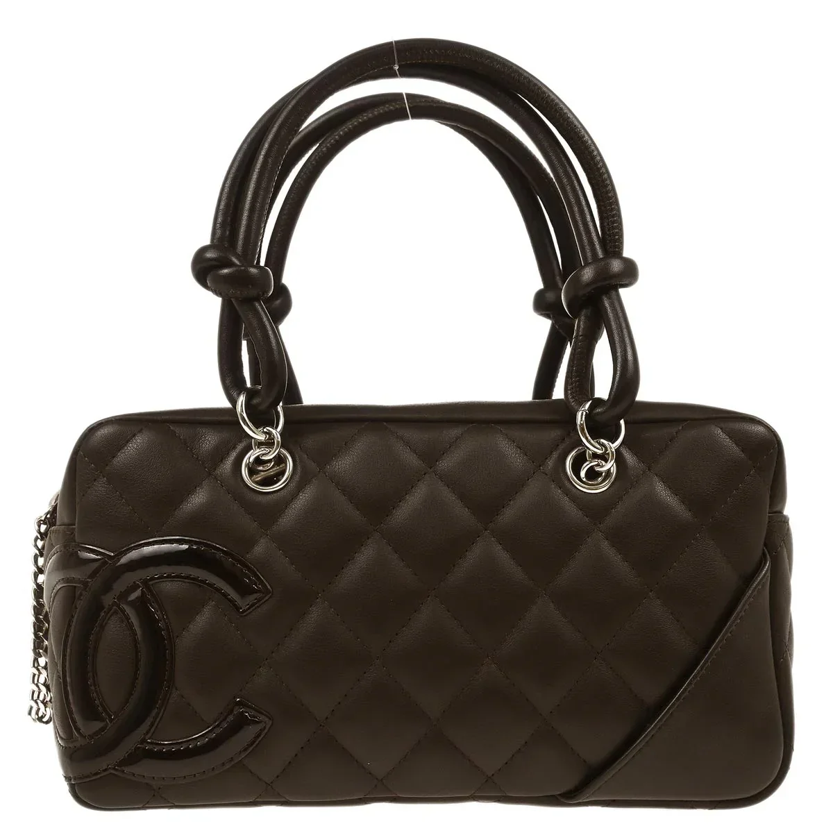 Chanel 2005-2006 Brown Calfskin Cambon Ligne Handbag