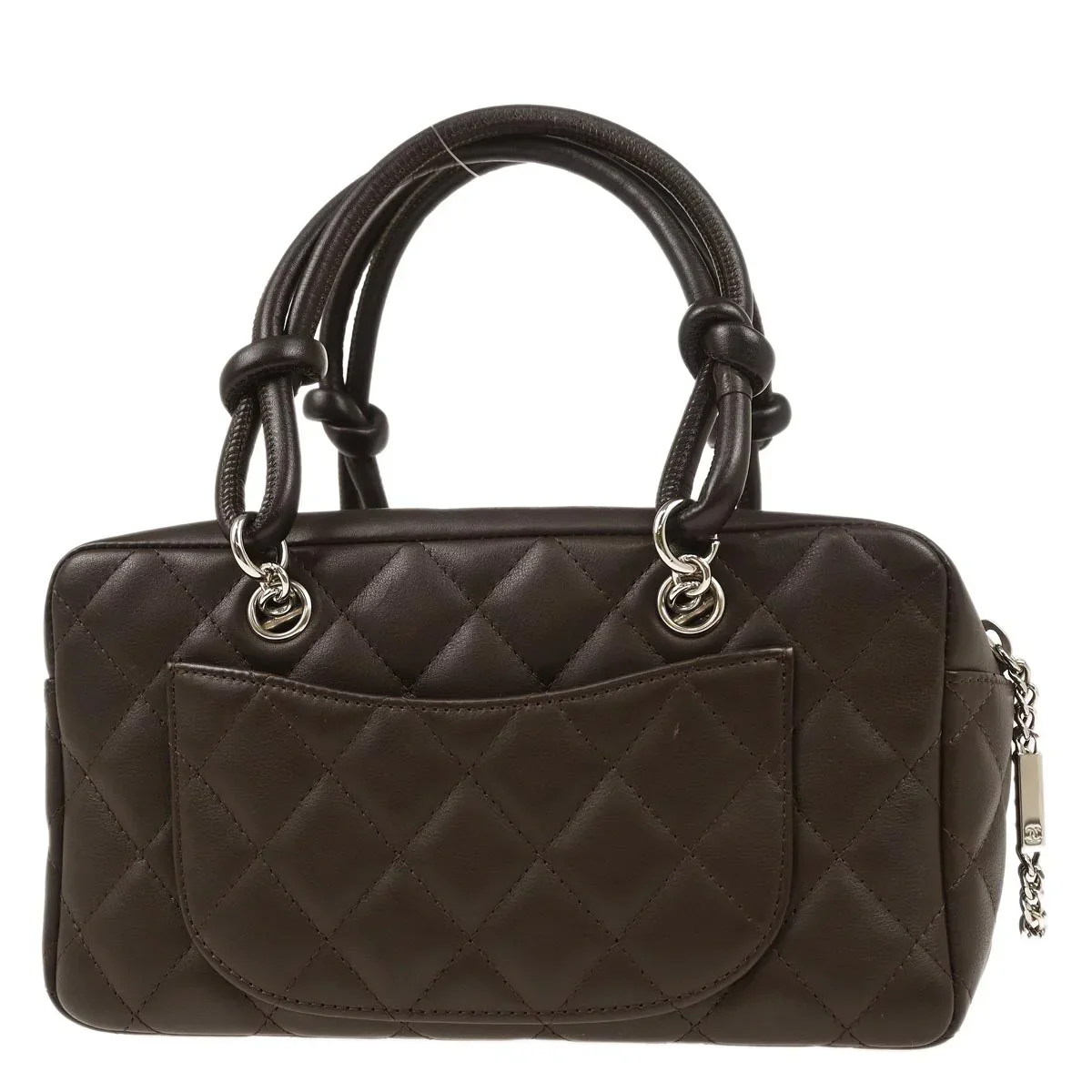 Chanel 2005-2006 Brown Calfskin Cambon Ligne Handbag - Image 2