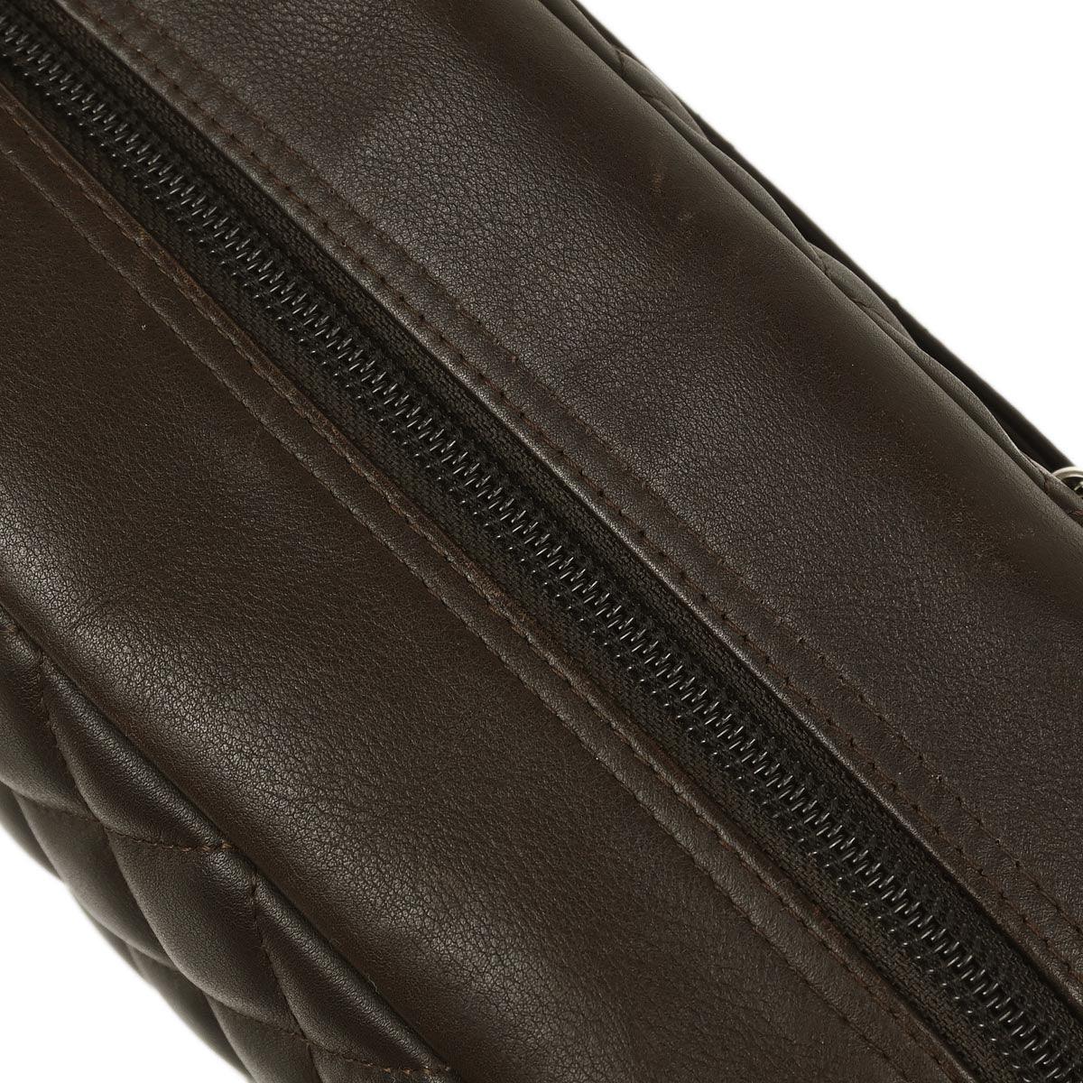 Chanel 2005-2006 Brown Calfskin Cambon Ligne Handbag - Image 3