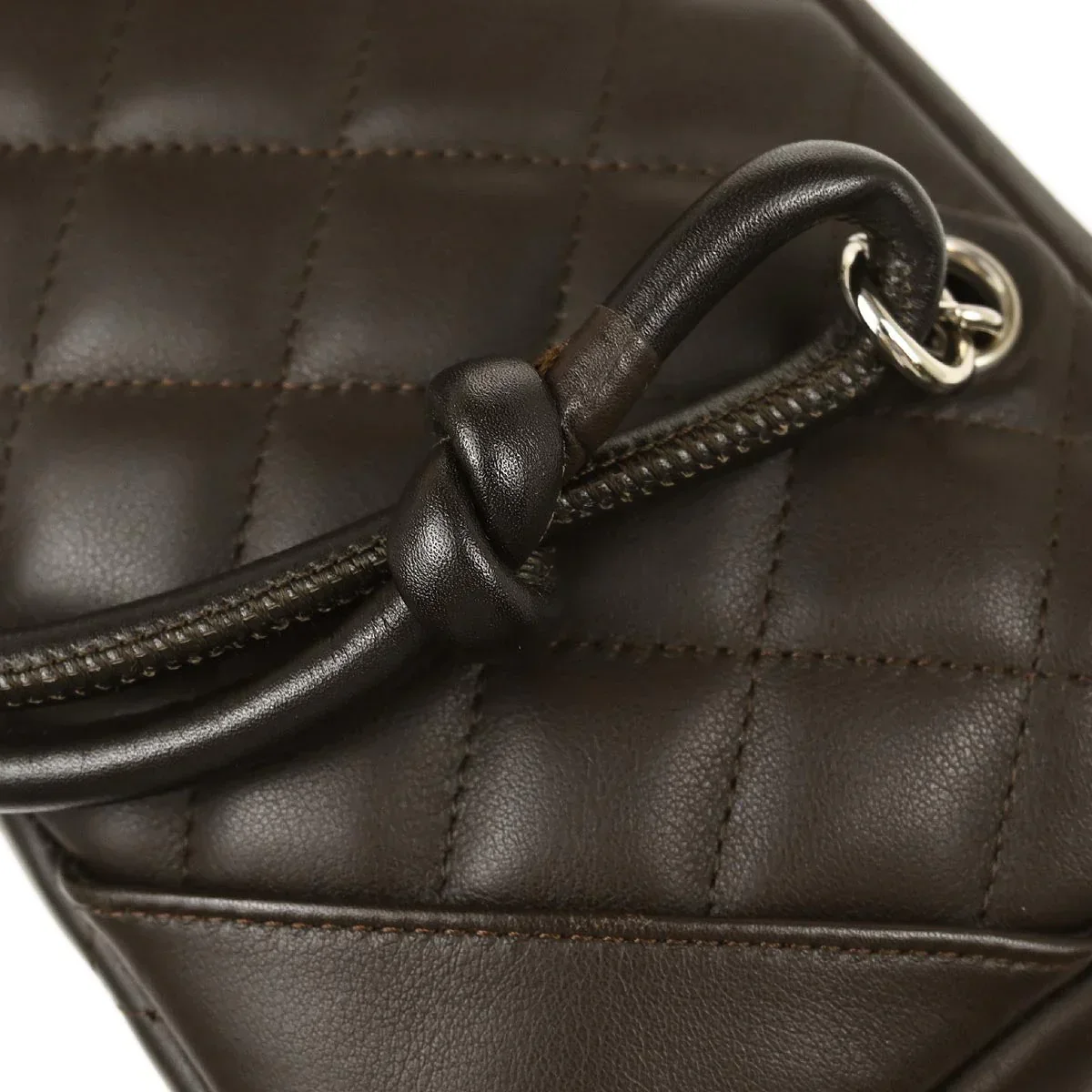 Chanel 2005-2006 Brown Calfskin Cambon Ligne Handbag - Image 5