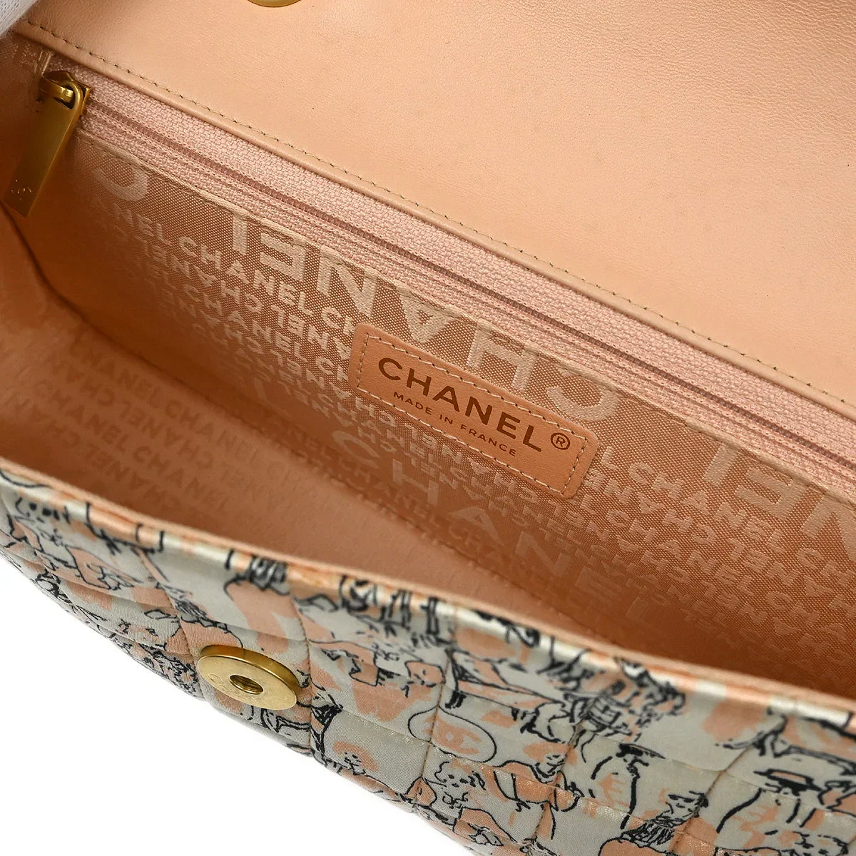 Chanel 2003-2004 Pink Satin Chain Shoulder Bag - Image 6