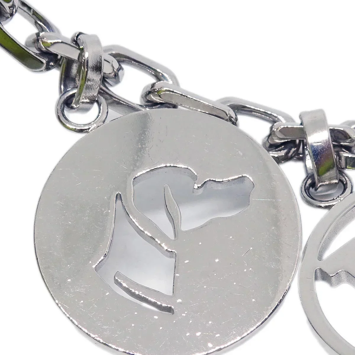 Hermes Amulet Bull Lock Key Holder Silver Small Good - Image 3