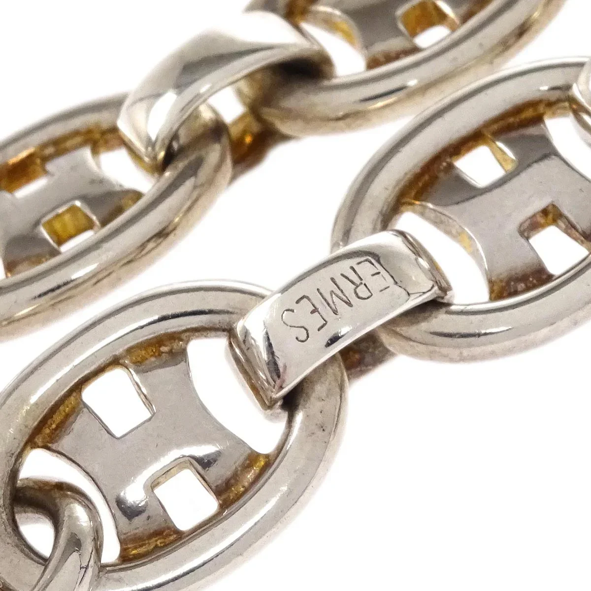 Hermes Oval H Chain Bracelet Ag925 - Image 3