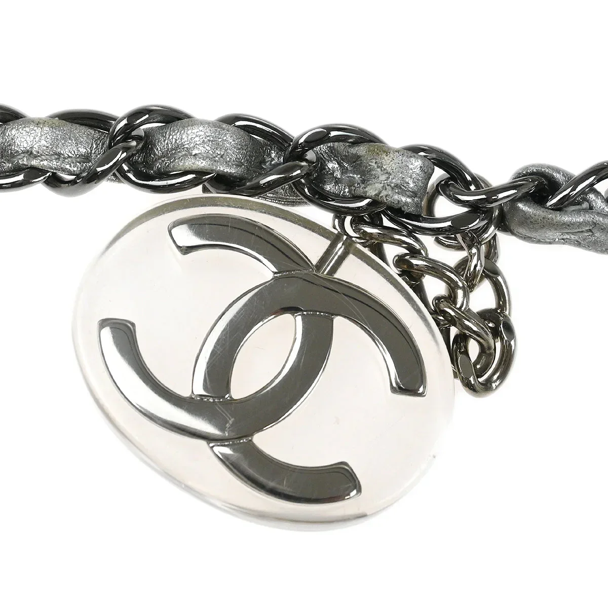 Chanel 2006-2008 Silver Vinyl Ice Cube Tote 2way Shoulder Handbag - Image 5