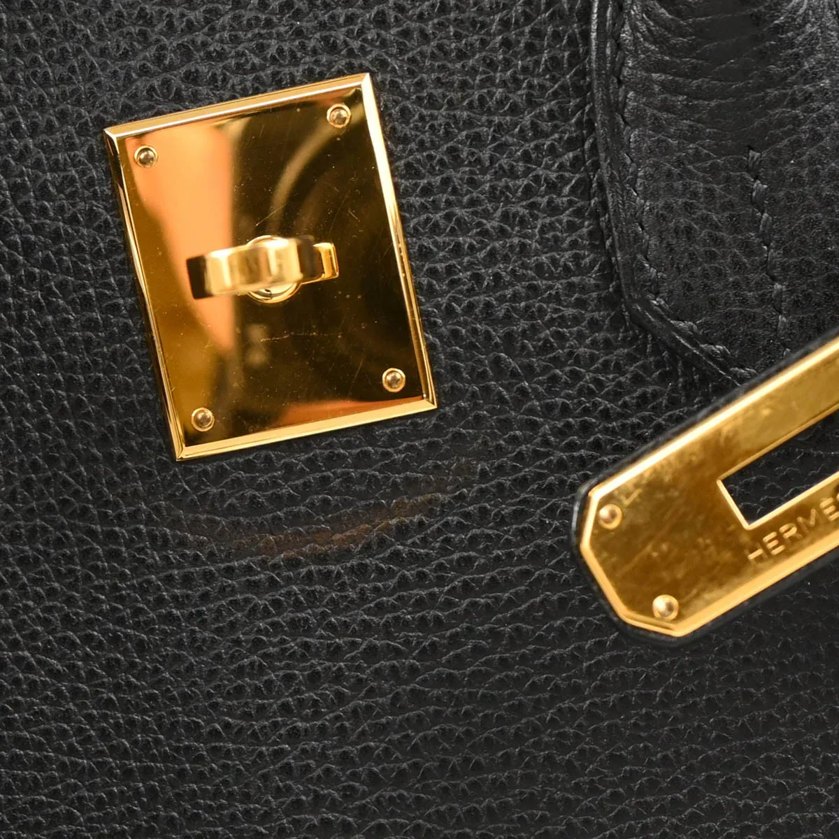 Hermes 2008 Black Liegee Birkin 30 Handbag - Image 10