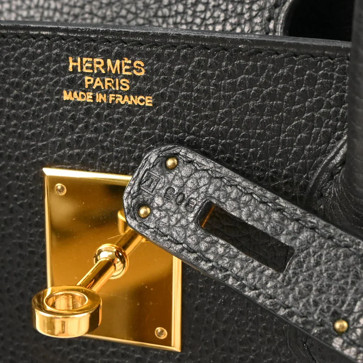 Hermes 2008 Black Liegee Birkin 30 Handbag - Image 9