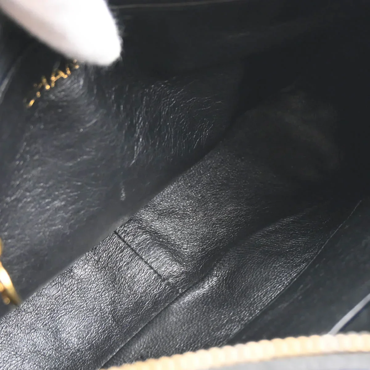 Chanel 1991-1994 Black Caviar Bias Stitch Camera Bag Small Shoulder Bag - Image 8