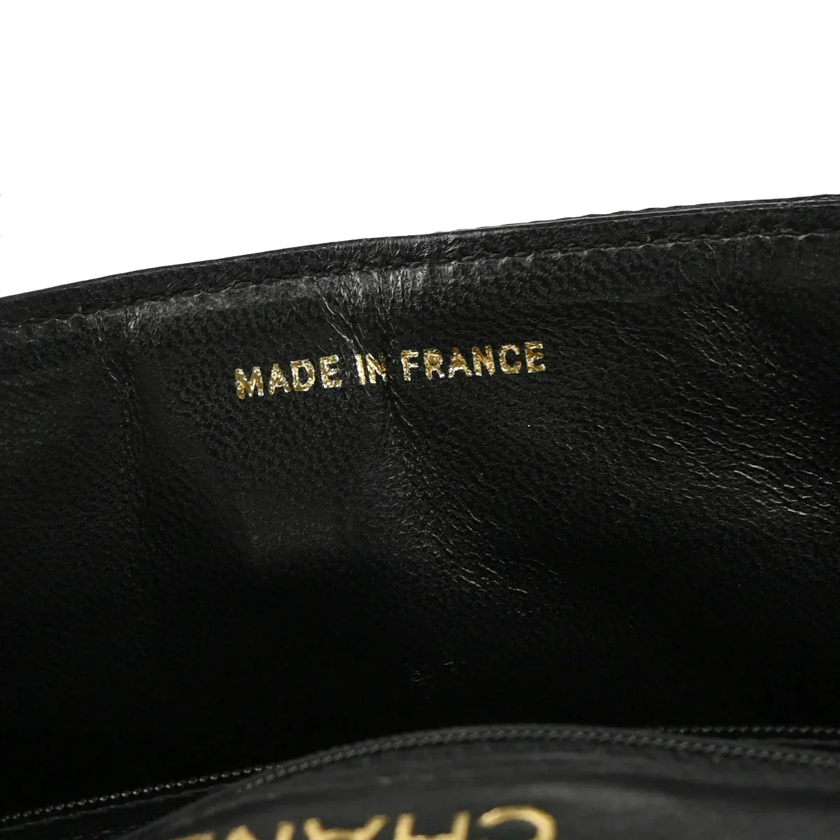 Chanel * 1989-1991 Black Lizard Shoulder Bag - Image 10