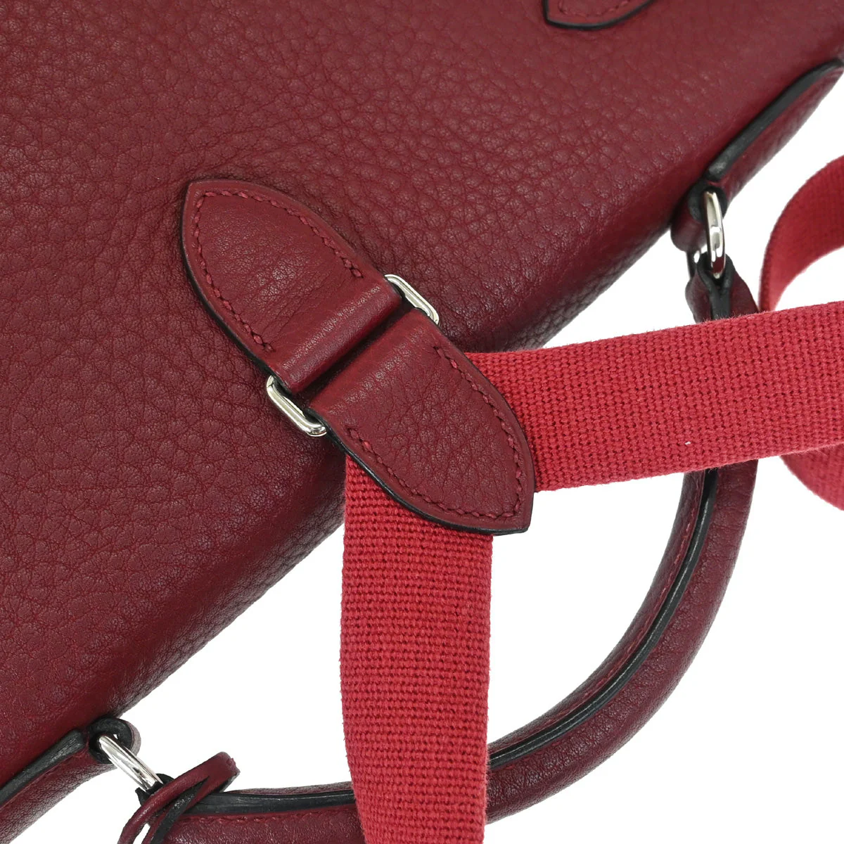 Hermes Rouge H Fjord Kelly A Dos GM Backpack - Image 5