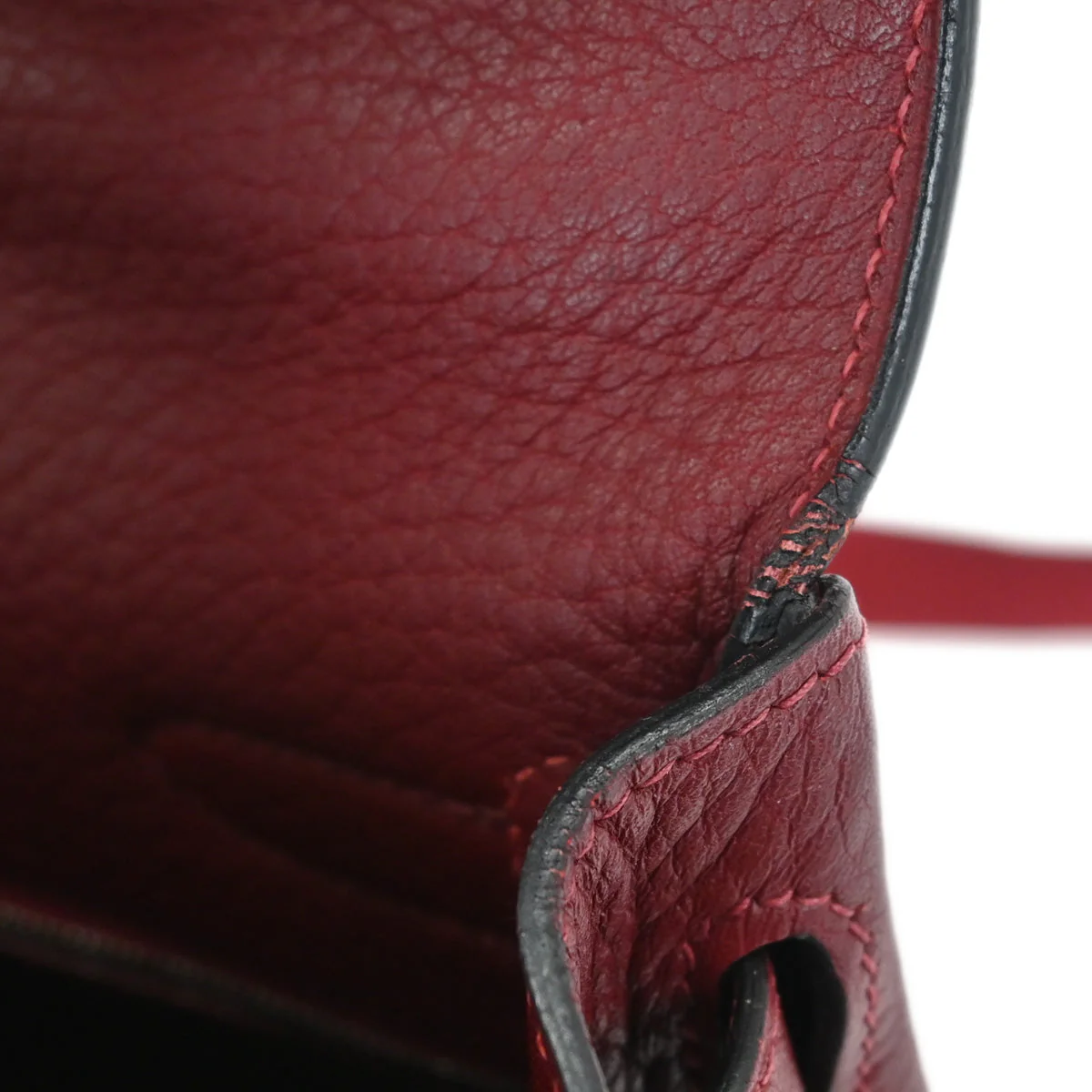 Hermes Rouge H Fjord Kelly A Dos GM Backpack - Image 9