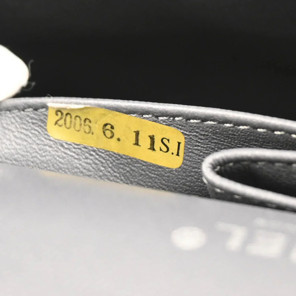 Chanel 2005-2006 Metallic Gray Cotton Medium Classic Double Flap Shoulder Bag - Image 10