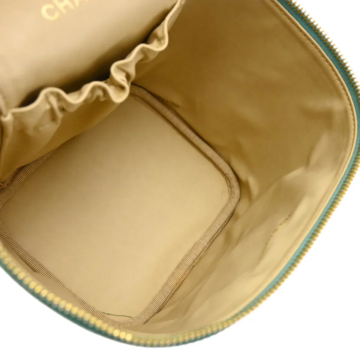 Chanel 1997-1999 Emerald Green Caviar Timeless Vanity Handbag - Image 8