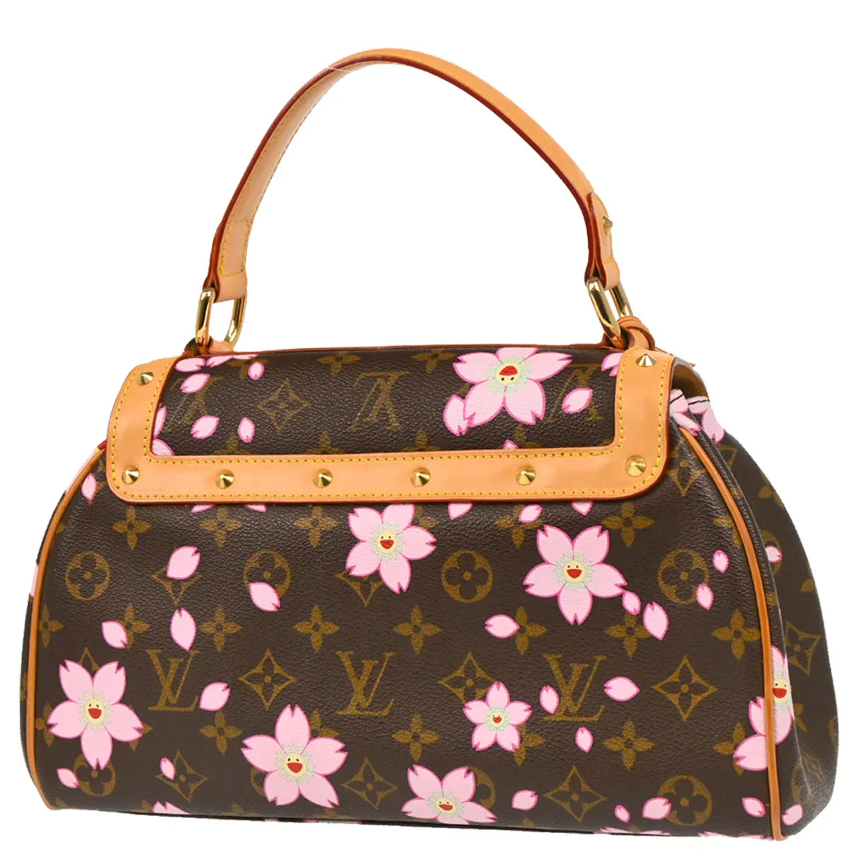 Louis Vuitton 2003 Monogram Cherry Blossom Sac Retro PM Handbag M92012 - Image 2