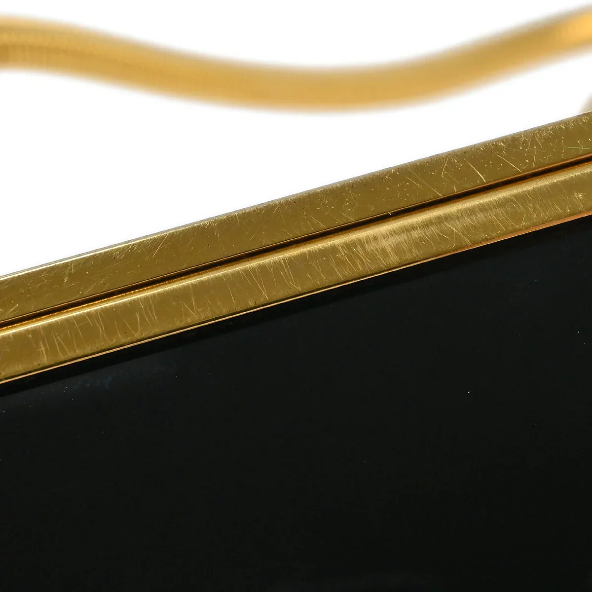 Chanel Black Acrylic Runway Lucite Minaudiere Box Shoulder Bag 97P - Image 7