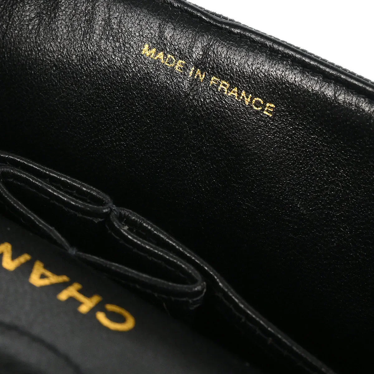 Chanel 1997-1999 Black Denim Small Classic Double Flap Shoulder Bag - Image 8