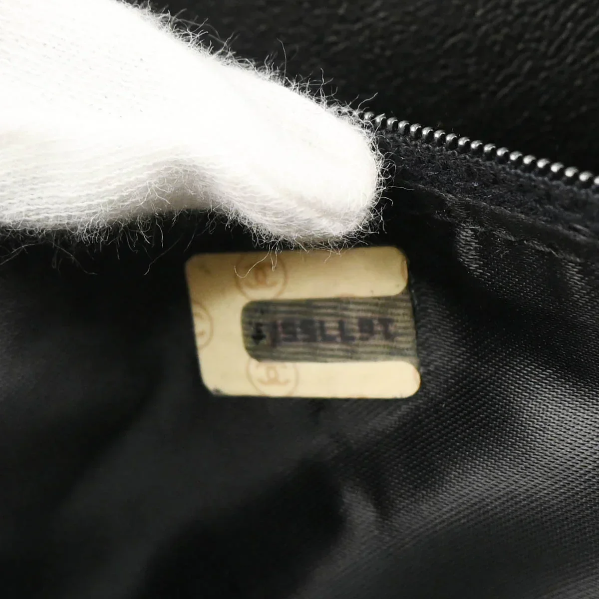 Chanel 1989-1991 Black White Cotton Houndstooth Binocular Bag - Image 11