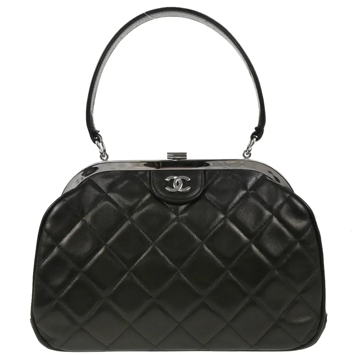 Chanel 1996-1997 Black Lambskin Handbag
