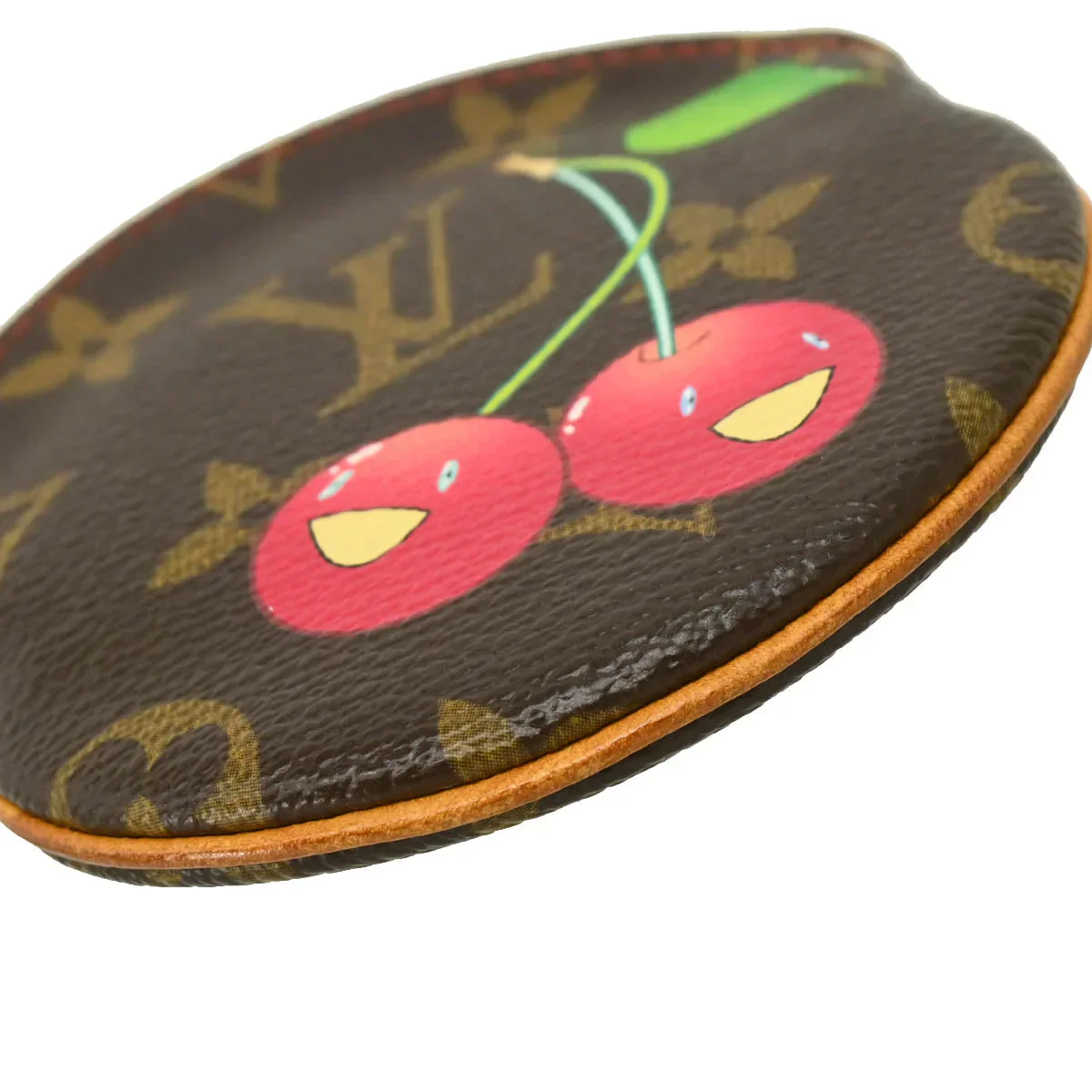 Louis Vuitton 2005 Cherry Porte Monnaie Rond Coin Case Wallet M95043 - Image 4