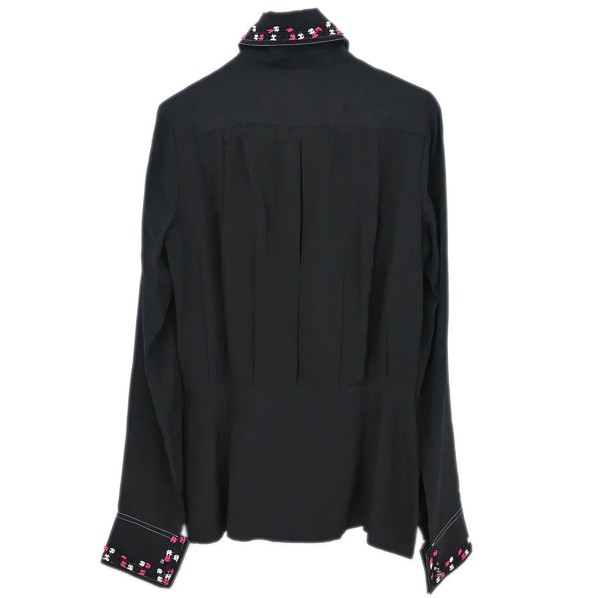 Chanel 2004 Blouse Shirt Black #36 - Image 2