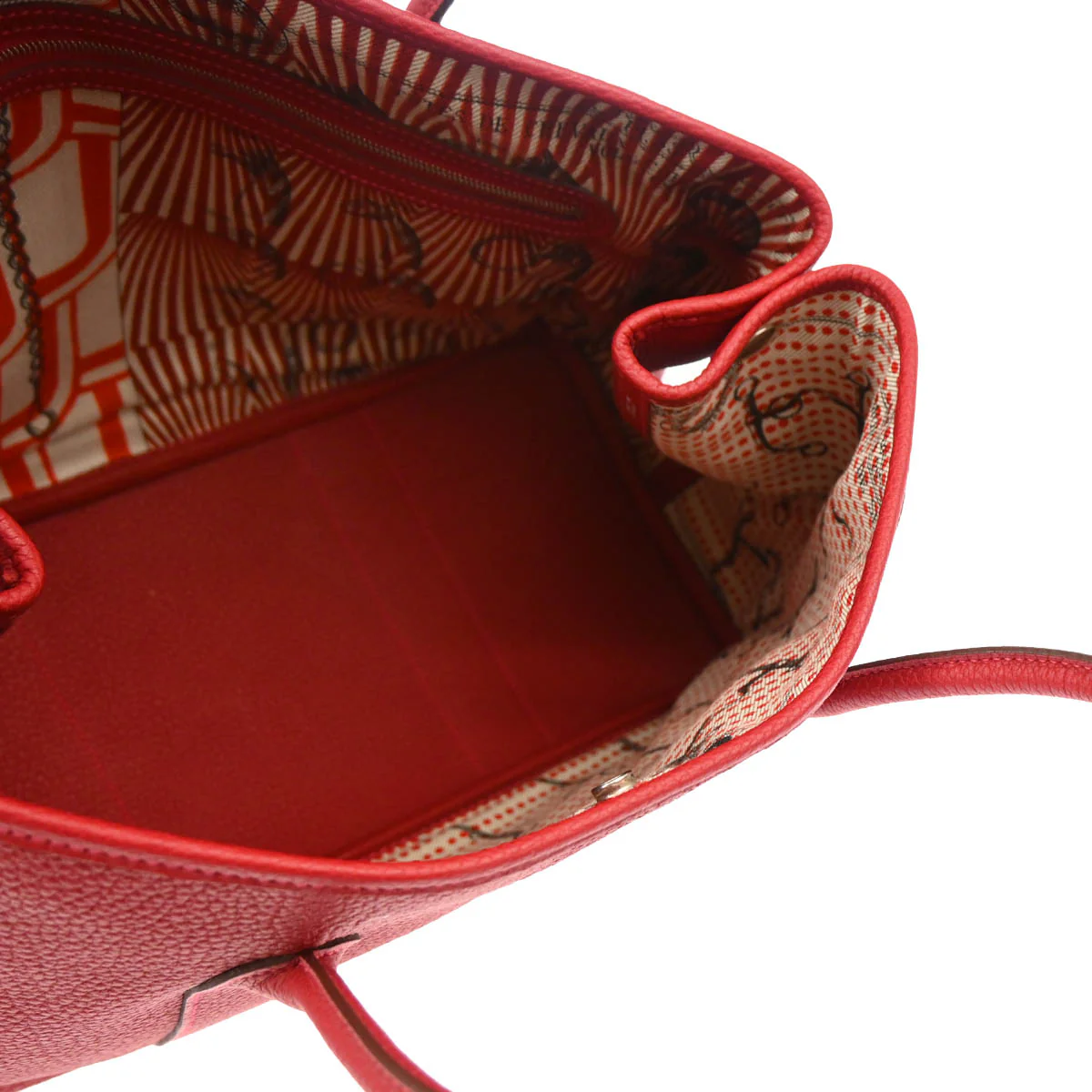 Hermes 2016 Rouge Vif Negonda Garden Party 36 PM Tote Handbag - Image 4