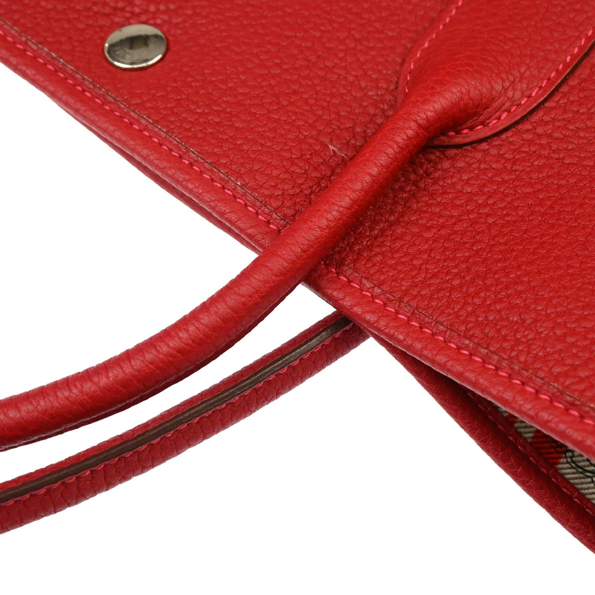 Hermes 2016 Rouge Vif Negonda Garden Party 36 PM Tote Handbag - Image 7