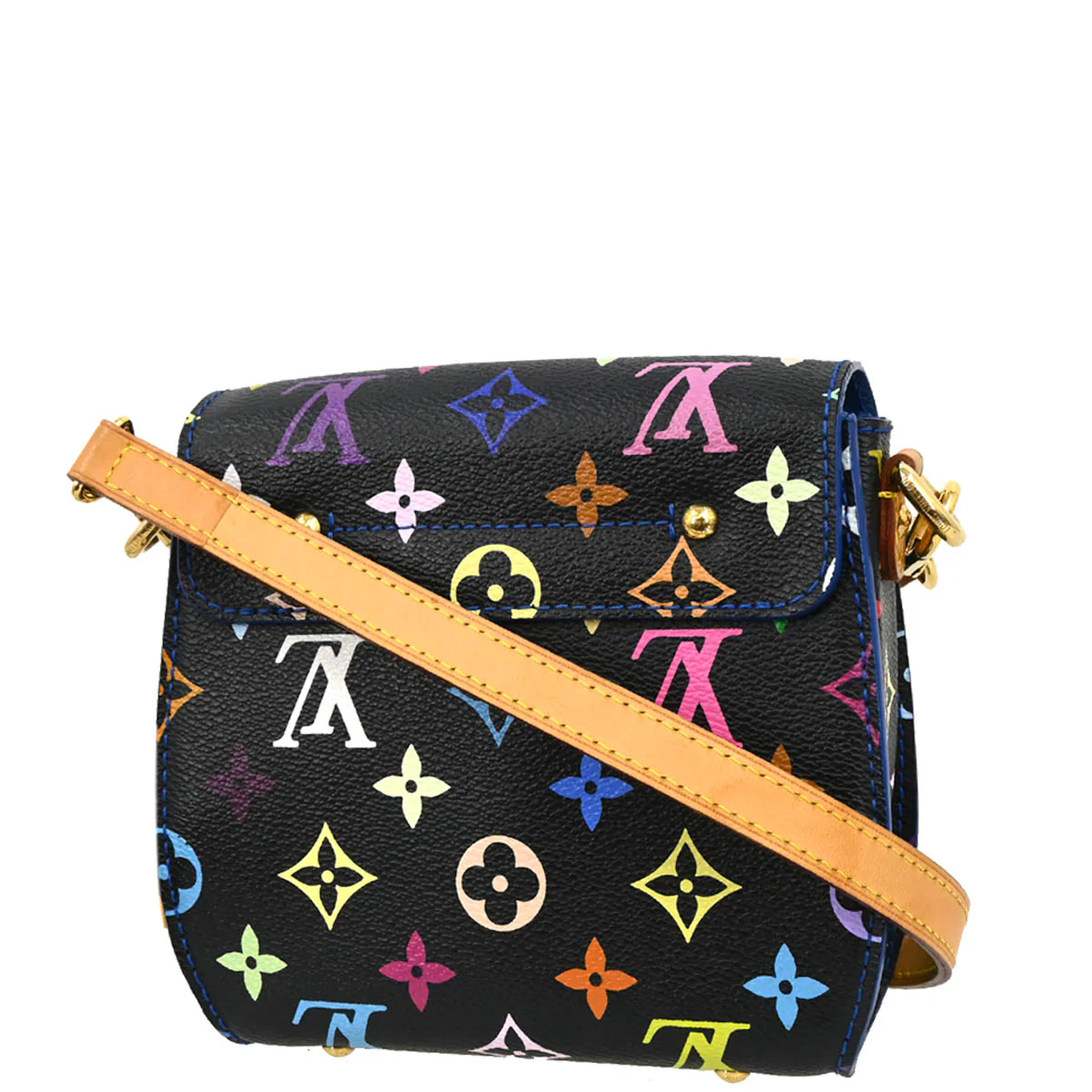 Louis Vuitton 2012 Black Multicolor Heart Breaker Shoulder Bag M40659 - Image 2